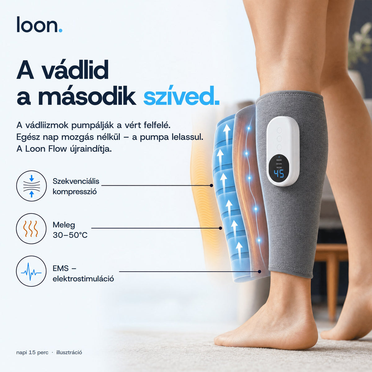 Loon Flow™ vádlimasszírozó